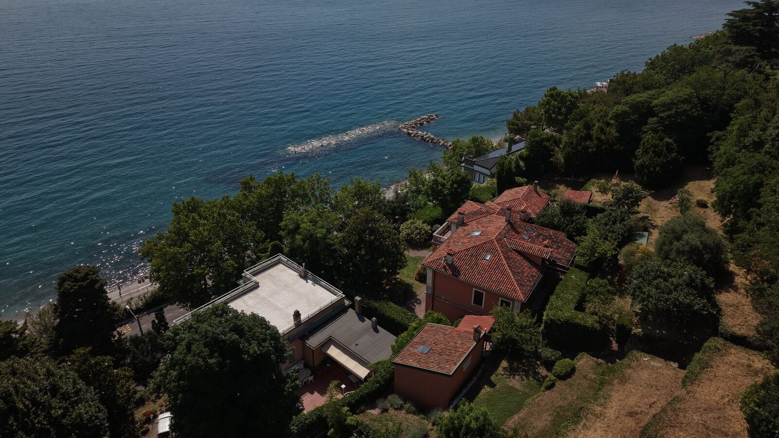Aus der Luft – Villa Barcola, Triest