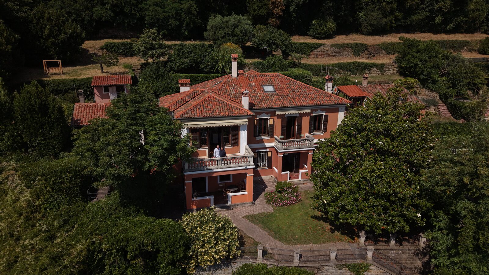 Aus der Luft – Villa Barcola, Triest